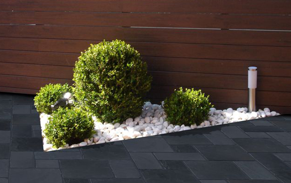 piedra decorativa para jardines y terrazas pequeñas