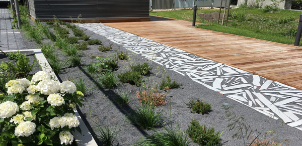 bloques de filita para proyectos de jardín y paisajismo