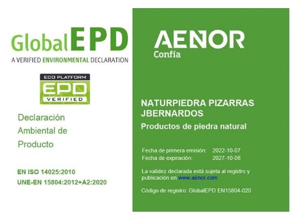 Naturpiedra sello Aenor