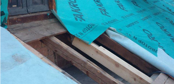 estructura para colocar pizarra de cubierta