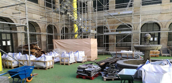 rehabilitación cubierta colegios Alfonso XII El Escorial