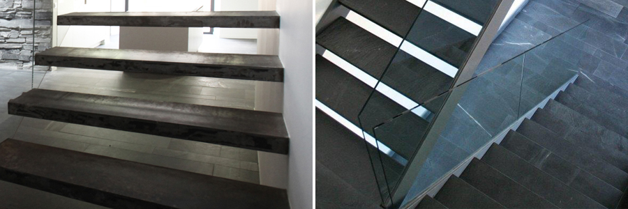 Escalones macizos bolados