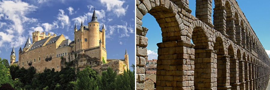 Alcazar de Segovia y Acueducto Romano