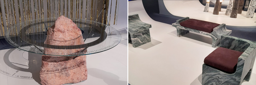 vista objetos piedra natural marmomac