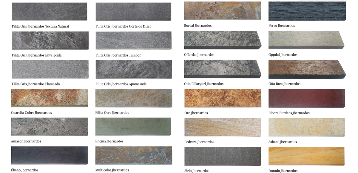 selección piedra natural