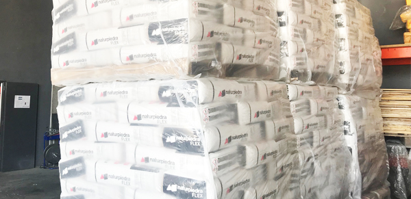 palets de cemento cola naturpiedra flex