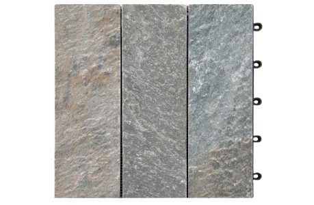 CUARCITA GRIS SOBRE BASE PLASTICA – 30X30 CM. CUARCITA GRIS SOBRE BASE PLASTICA - 30X30 CM.