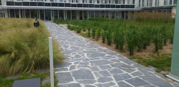 camino de piedra natural para jardines planchones filita naturpiedra