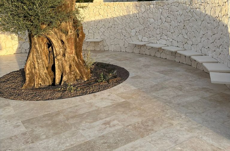 Solado exterior travertino naturpiedra telmo