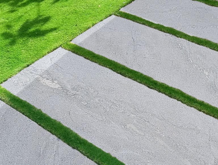 camino piedra natural jardín filita naturpiedra acabado arenado